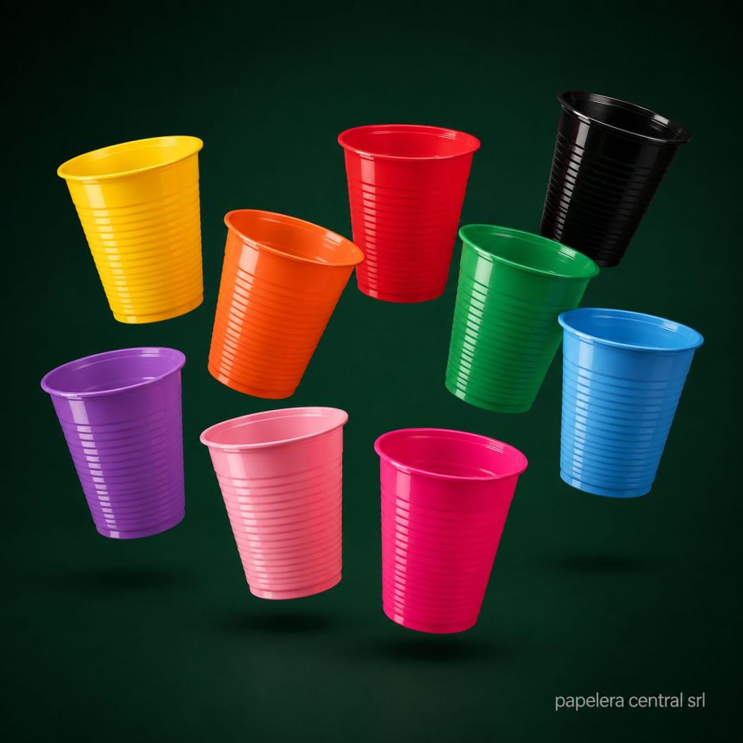 VASO PS.COLOR BEMIS 180cc. x 100u.(x1000)